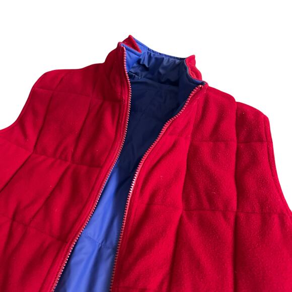 Wrangler 20X Reversible Blue PVC Red Fleece Waterproof Full Zip Vest Mens XL - Picture 11 of 14